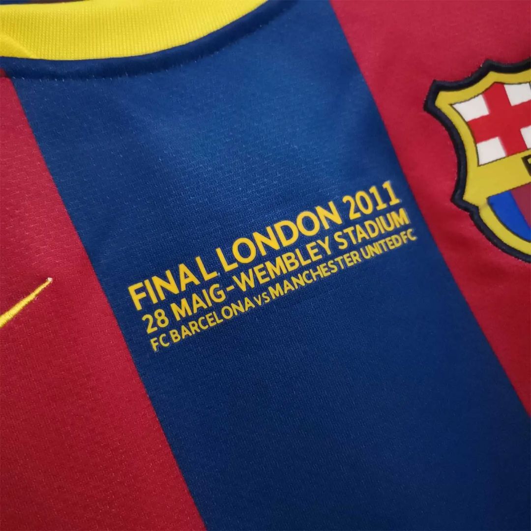 Barcelona FC 2010/11 Champions League Final Jersey Messi 10 - Retro Soccer Jersey
