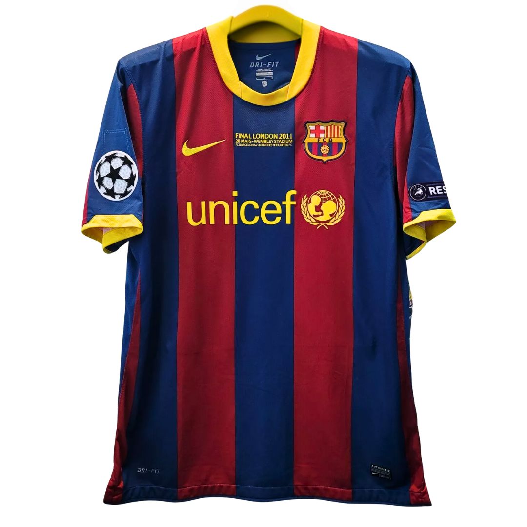 Barcelona FC 2010/11 Champions League Final Jersey Messi 10 - Retro Soccer Jersey