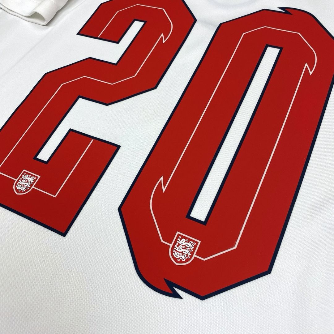 England 2020 European Championship Home Jersey - Retro Soccer Jersey