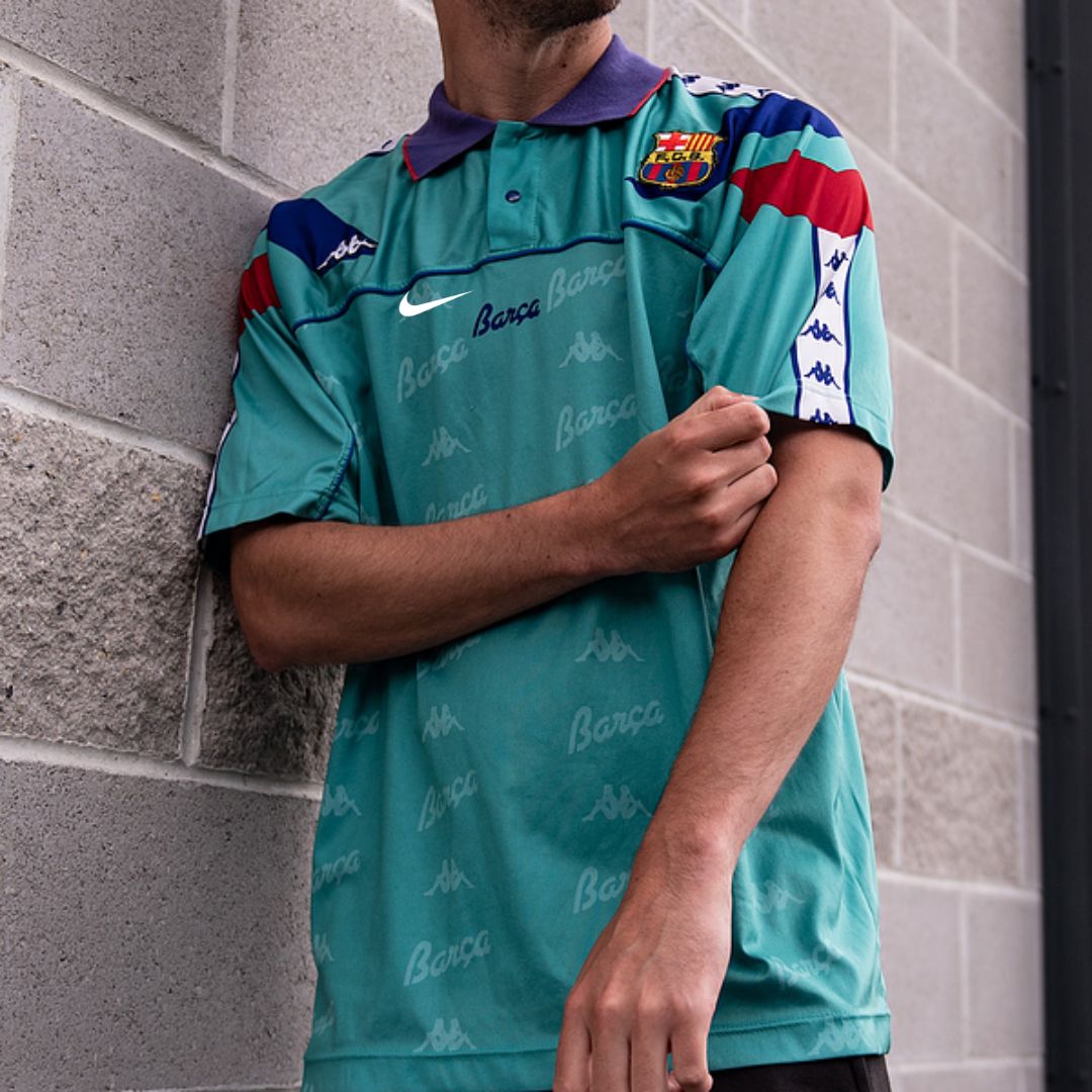 FC Barcelona 1992-95 Away Jersey - Retro Soccer Jersey