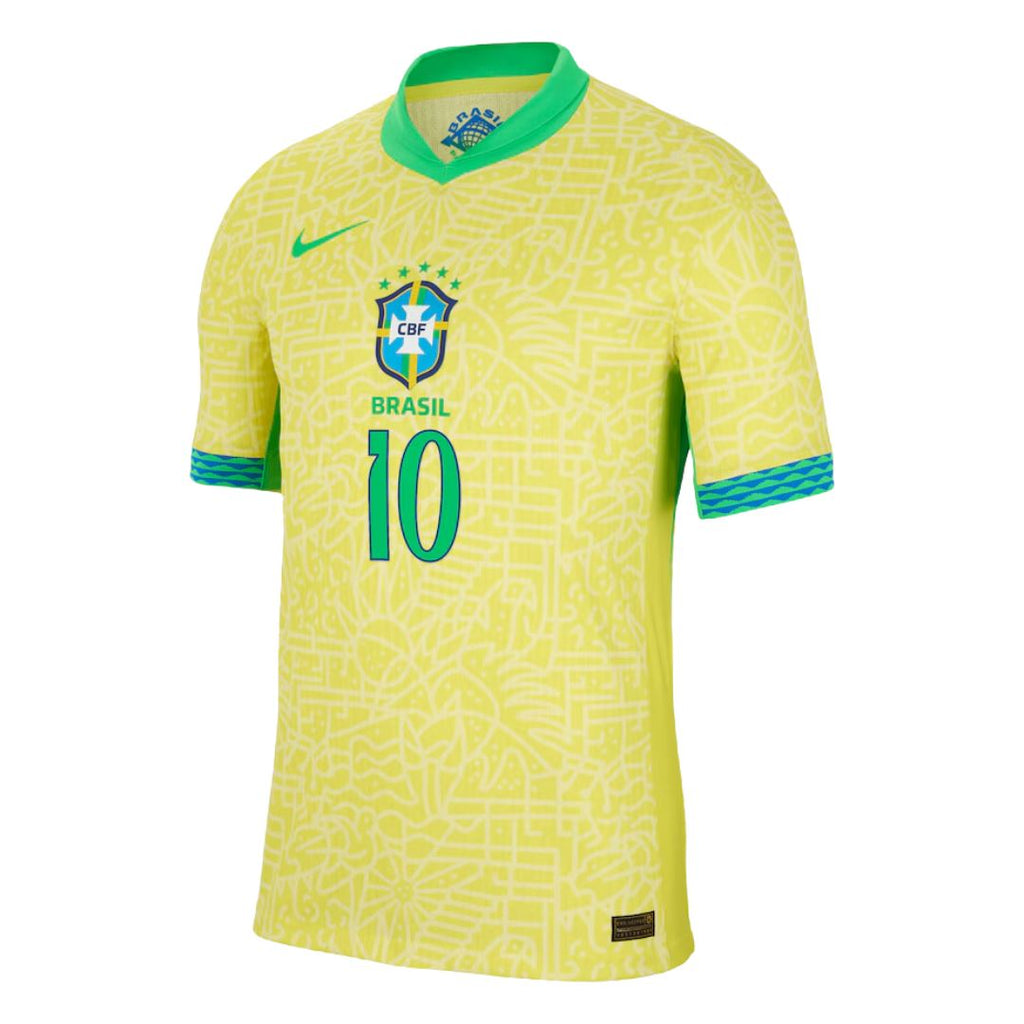 Brazil Home Jersey 24/25 Neymar #10 - Retro Soccer Jersey