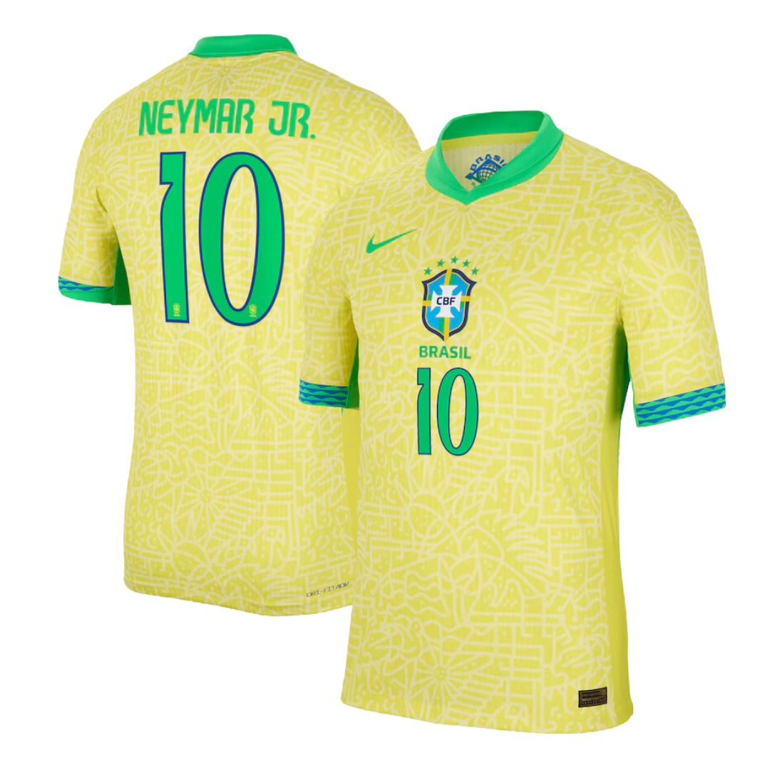 Brazil Home Jersey 24/25 Neymar #10 - Retro Soccer Jersey