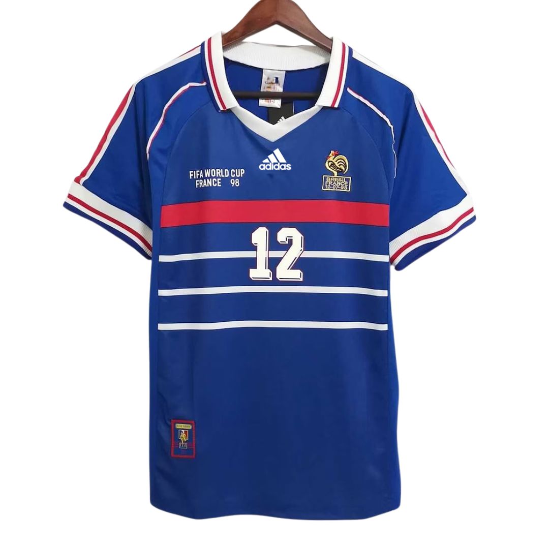 France 1998 World Cup Jersey Henry 12 - Retro Soccer Jersey
