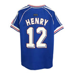 France 1998 World Cup Jersey Henry 12 - Retro Soccer Jersey