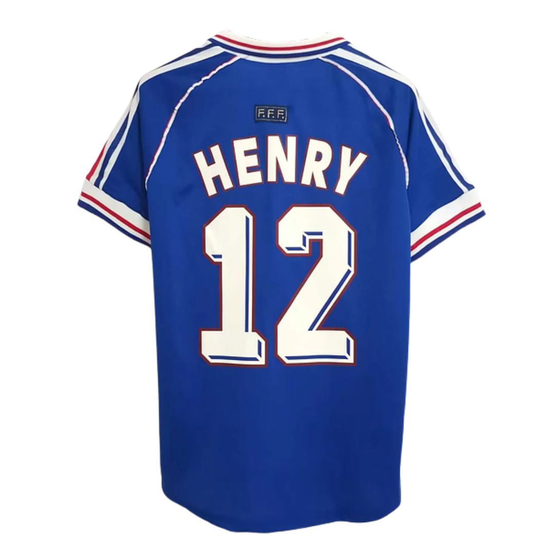 France 1998 World Cup Jersey Henry 12 - Retro Soccer Jersey