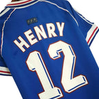 France 1998 World Cup Jersey Henry 12 - Retro Soccer Jersey