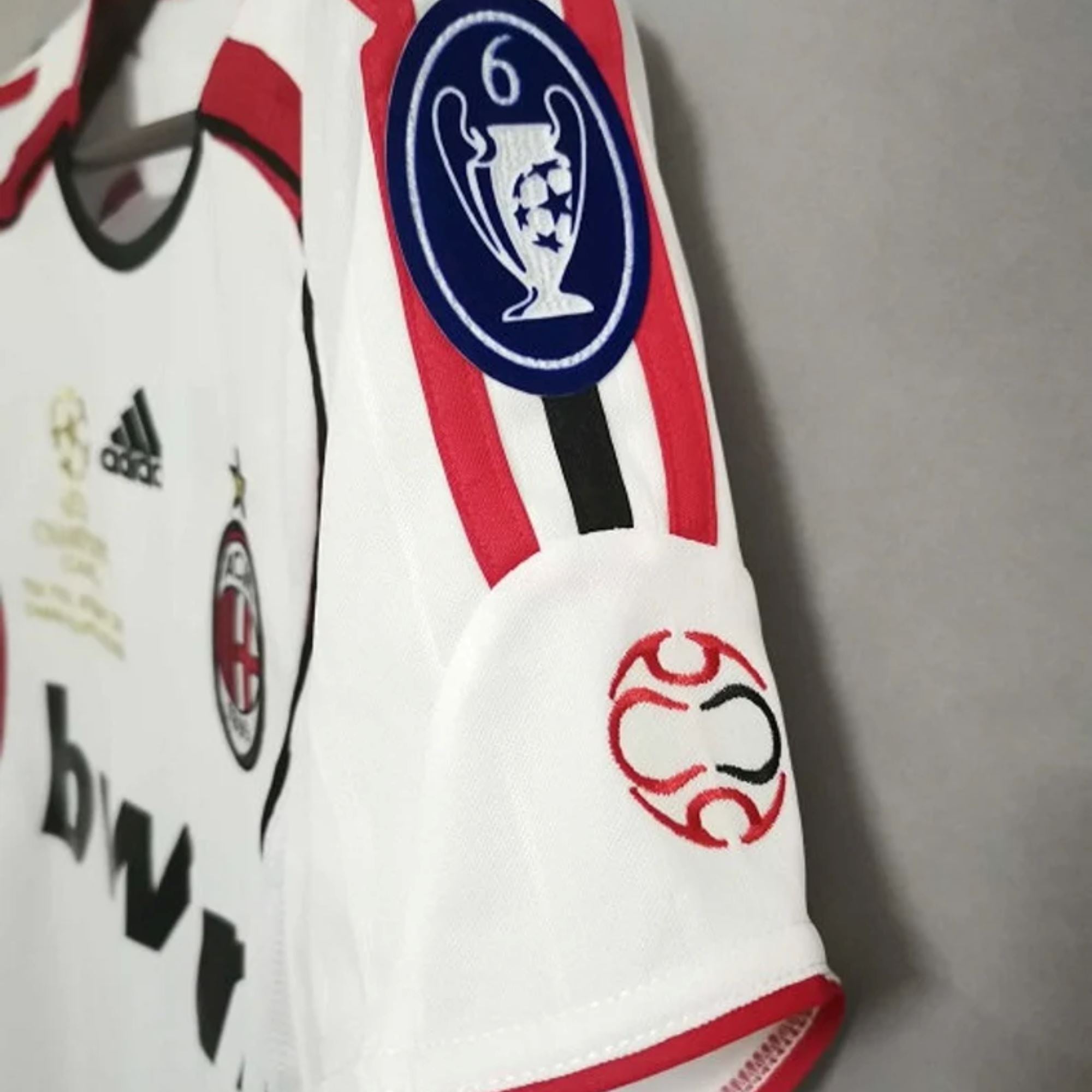 AC Milan 2006/07 UEFA Champions League Final Jersey L / Sleeve - Retro Soccer Jersey