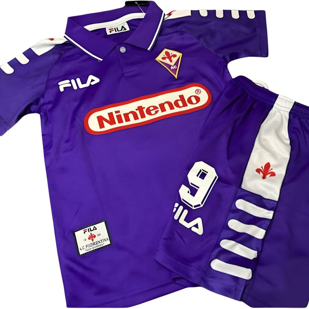 Fiorentina 1998 Home Jersey Kids Retro - Retro Soccer Jersey