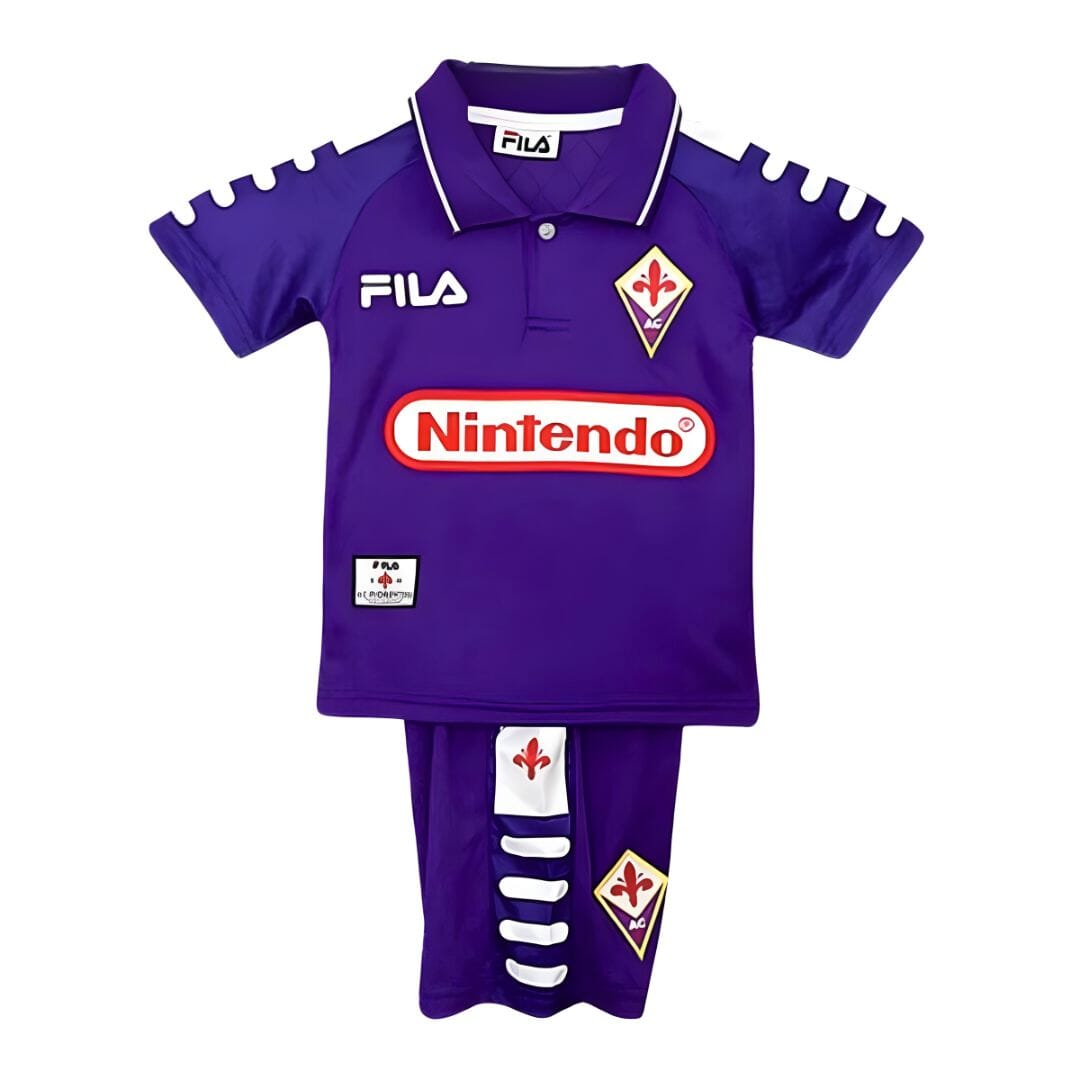 Fiorentina 1998 Home Jersey Kids Retro - Retro Soccer Jersey