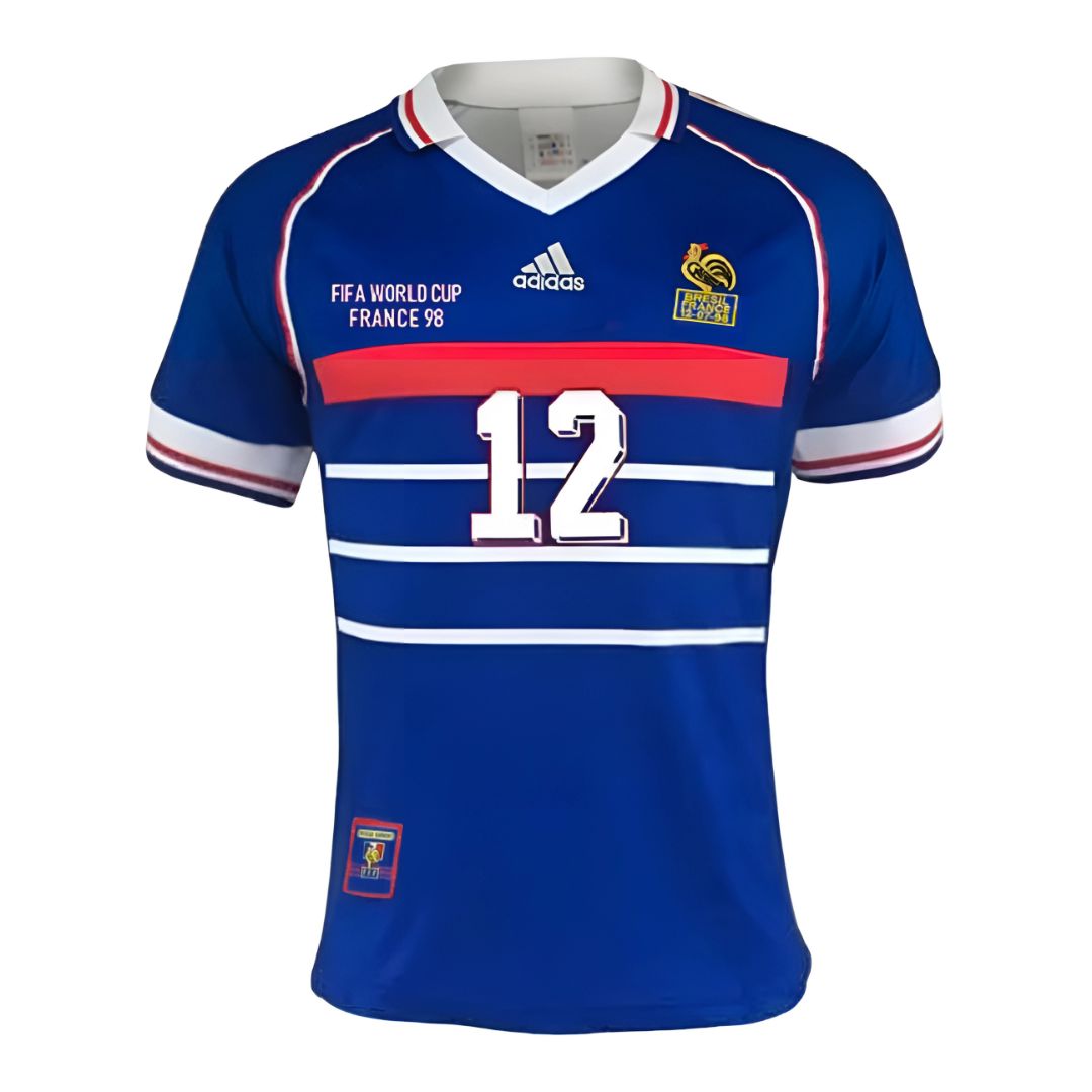 France 1998 World Cup Jersey Henry 12 - Retro Soccer Jersey