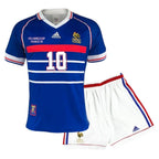 France 98 Kids Retro Zidane 10 - Sports Apparel
