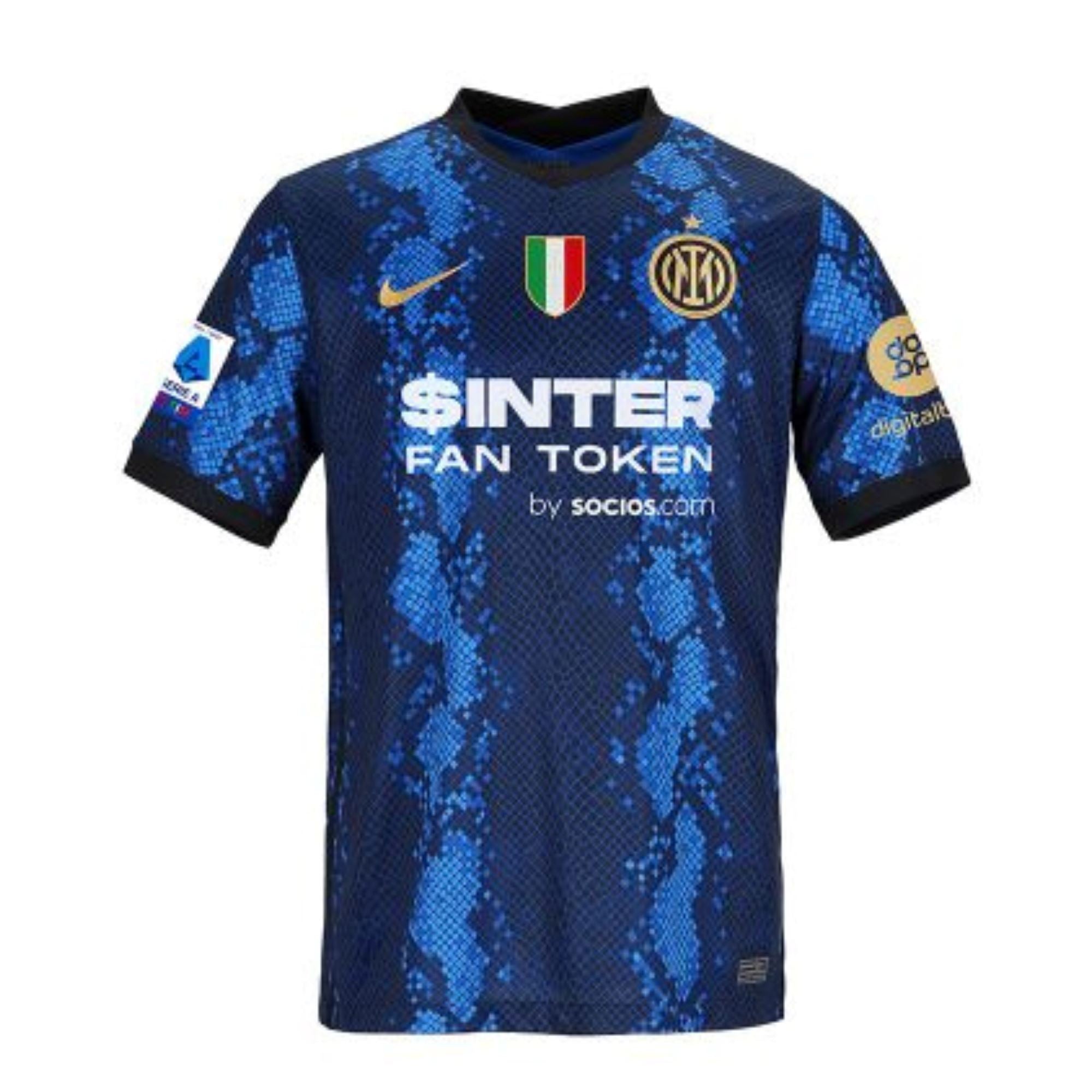 Inter Milan Home Jersey 21/22 with patches - Retro Soccer Jersey