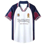 Iron Maiden X West Ham 1999/2001 Away Shirt - Retro Soccer Jersey