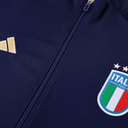 Italy FIGC Navy Full Zip Training Tracksuit 24/25 - Retro Tracksuit