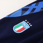 Italy FIGC Navy Full Zip Training Tracksuit 24/25 - Retro Tracksuit