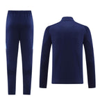 Italy FIGC Navy Full Zip Training Tracksuit 24/25 - Retro Tracksuit