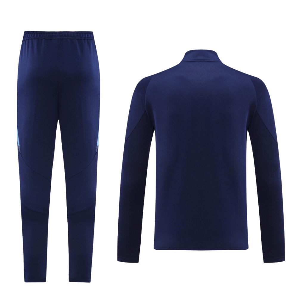 Italy FIGC Navy Full Zip Training Tracksuit 24/25 - Retro Tracksuit
