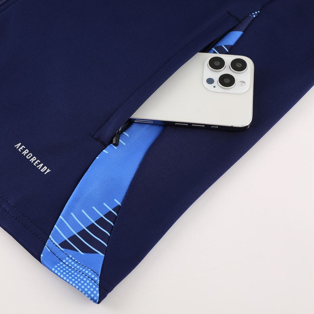 Italy FIGC Navy Full Zip Training Tracksuit 24/25 - Retro Tracksuit