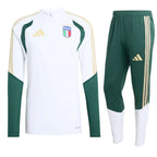 2026 Italy FIGC Training Tracksuit White - Retro Tracksuit