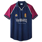 Iron Maiden X West Ham 1999/2001 Home Shirt - Retro Soccer Jersey