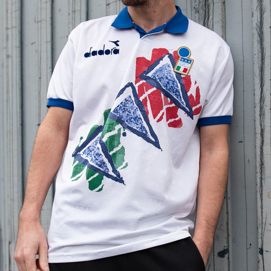 1994 Italy World Cup Pre-Match Jersey – Diadora - Retro Soccer Jersey