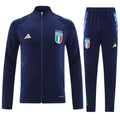 Italy FIGC Navy Full Zip Training Tracksuit 24/25 - Retro Tracksuit