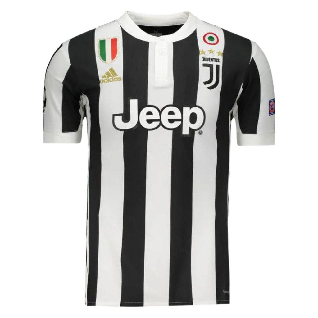 Juventus Home Jersey 2017/18 – Champions League Version - Retro Soccer Jersey