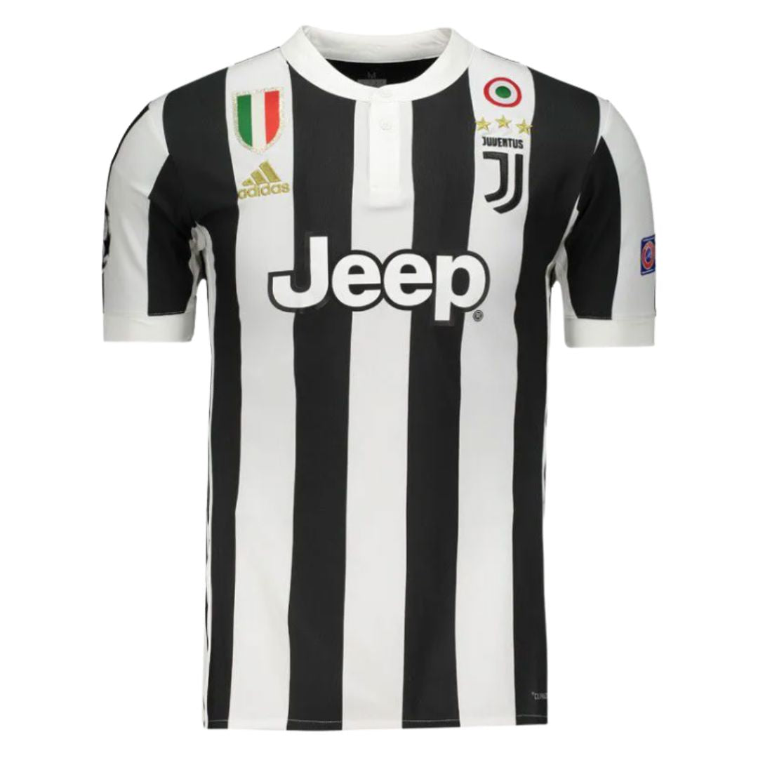 Juventus Home Jersey 2017/18 – Champions League Version - Retro Soccer Jersey