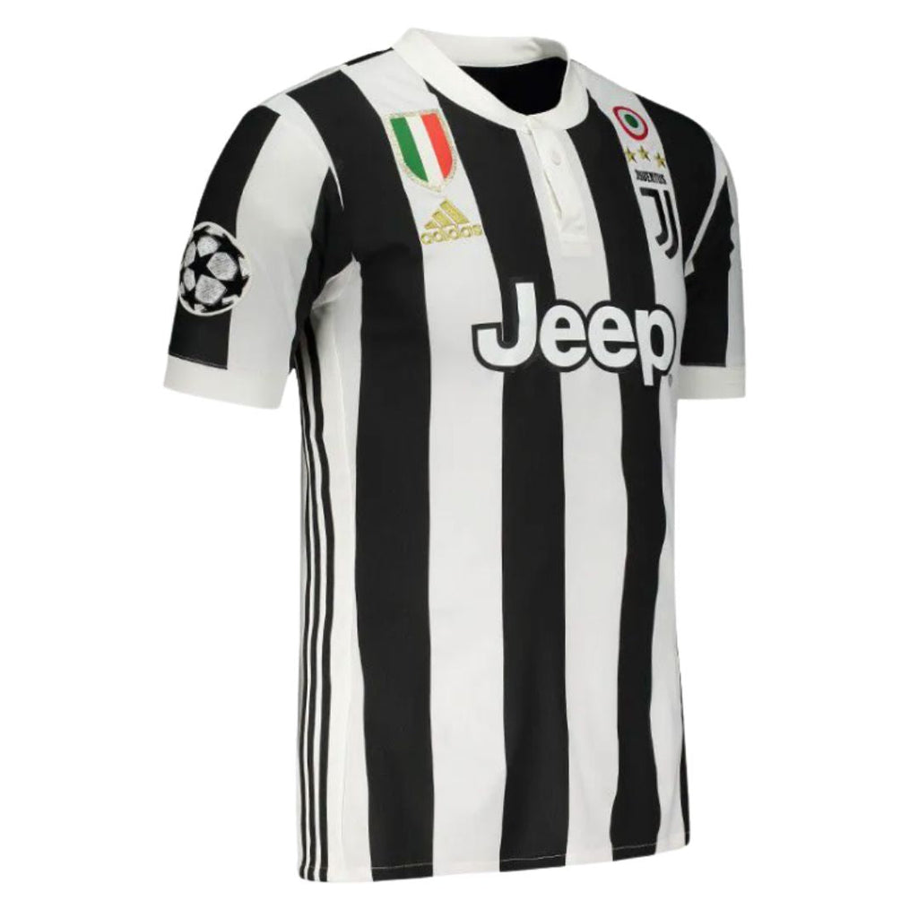 Juventus Home Jersey 2017/18 – Champions League Version - Retro Soccer Jersey