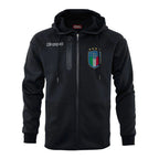 Kappa Italia FIGC Soft Shell Hooded Jacket Black - Sports Apparel