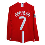 Manchester United 2008 Champions League L/Sleeve RONALDO 7 - Sports Apparel