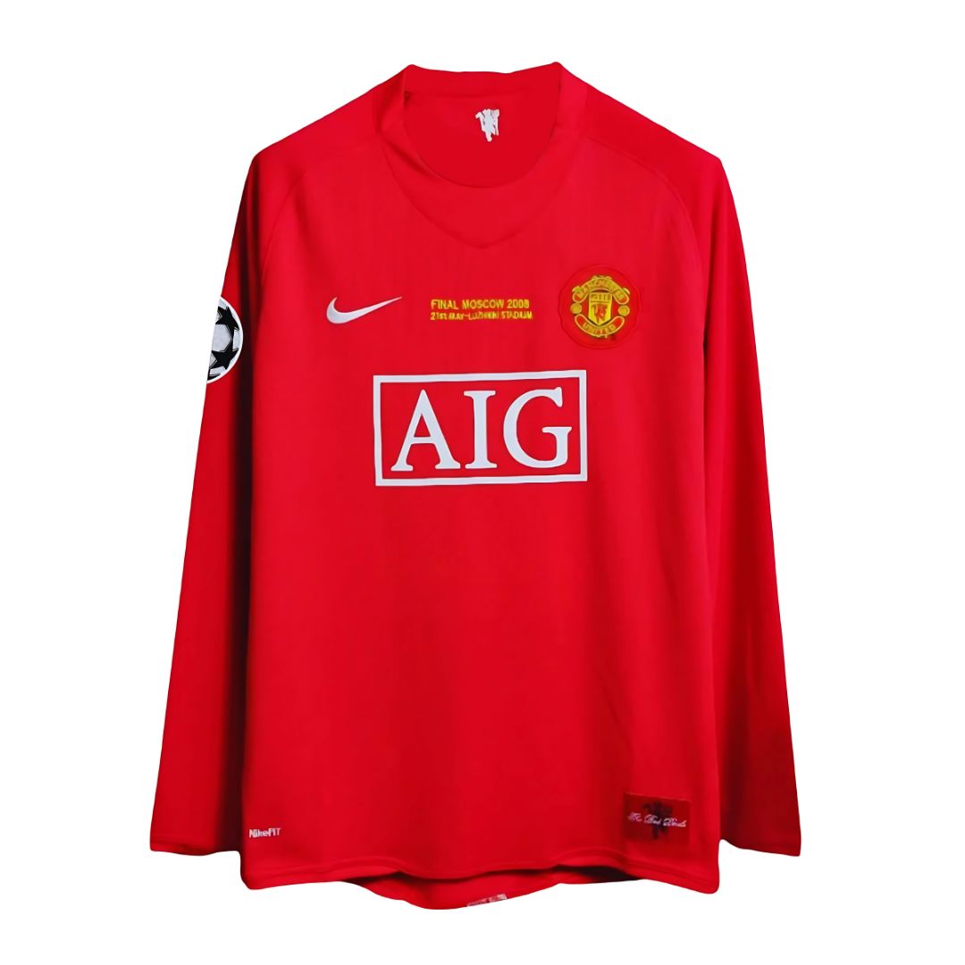 Manchester United 2008 Champions League L/Sleeve RONALDO 7 - Sports Apparel