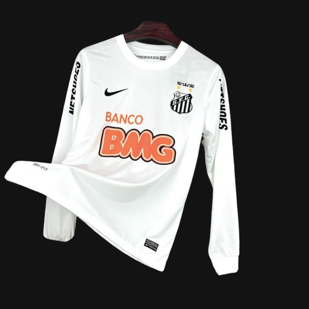 Neymar Jr. Santos FC Home Jersey 2011/12 Long Sleeve - Retro Soccer Jersey