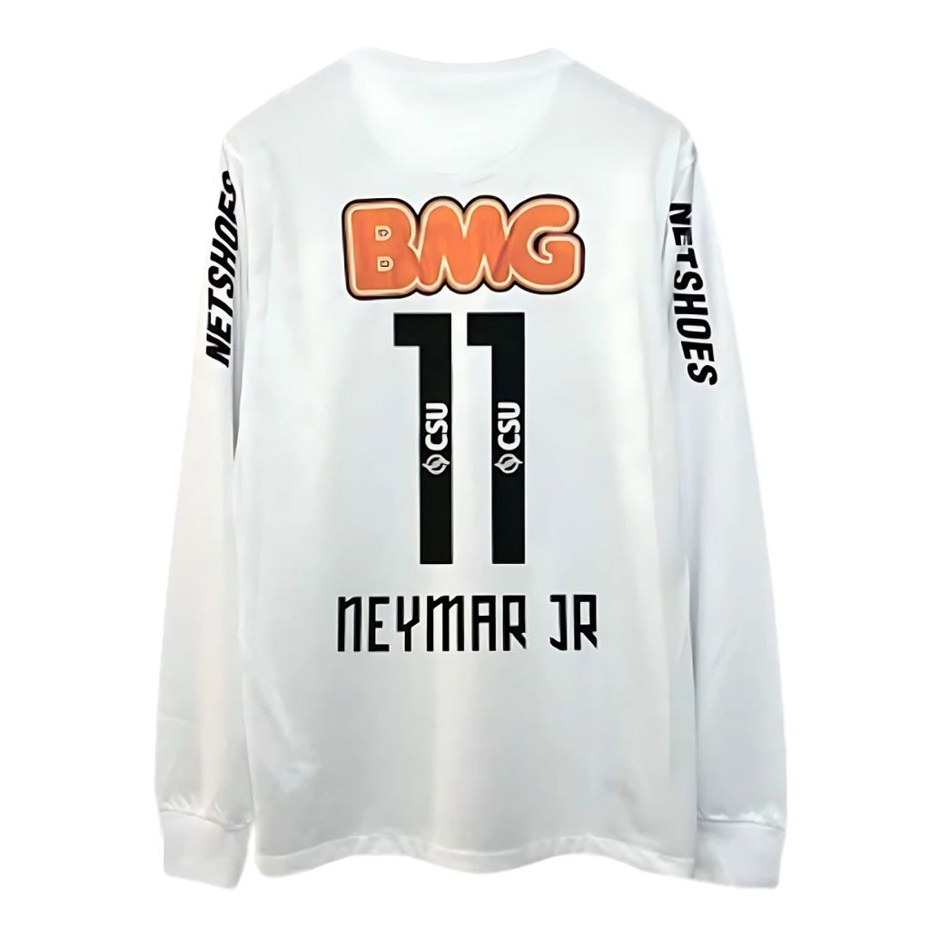 Neymar Jr. Santos FC Home Jersey 2011/12 Long Sleeve - Retro Soccer Jersey