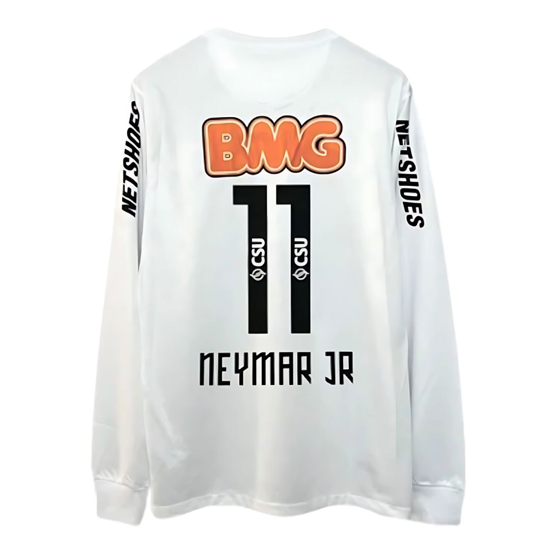 Neymar Jr. Santos FC Home Jersey 2011/12 Long Sleeve - Retro Soccer Jersey