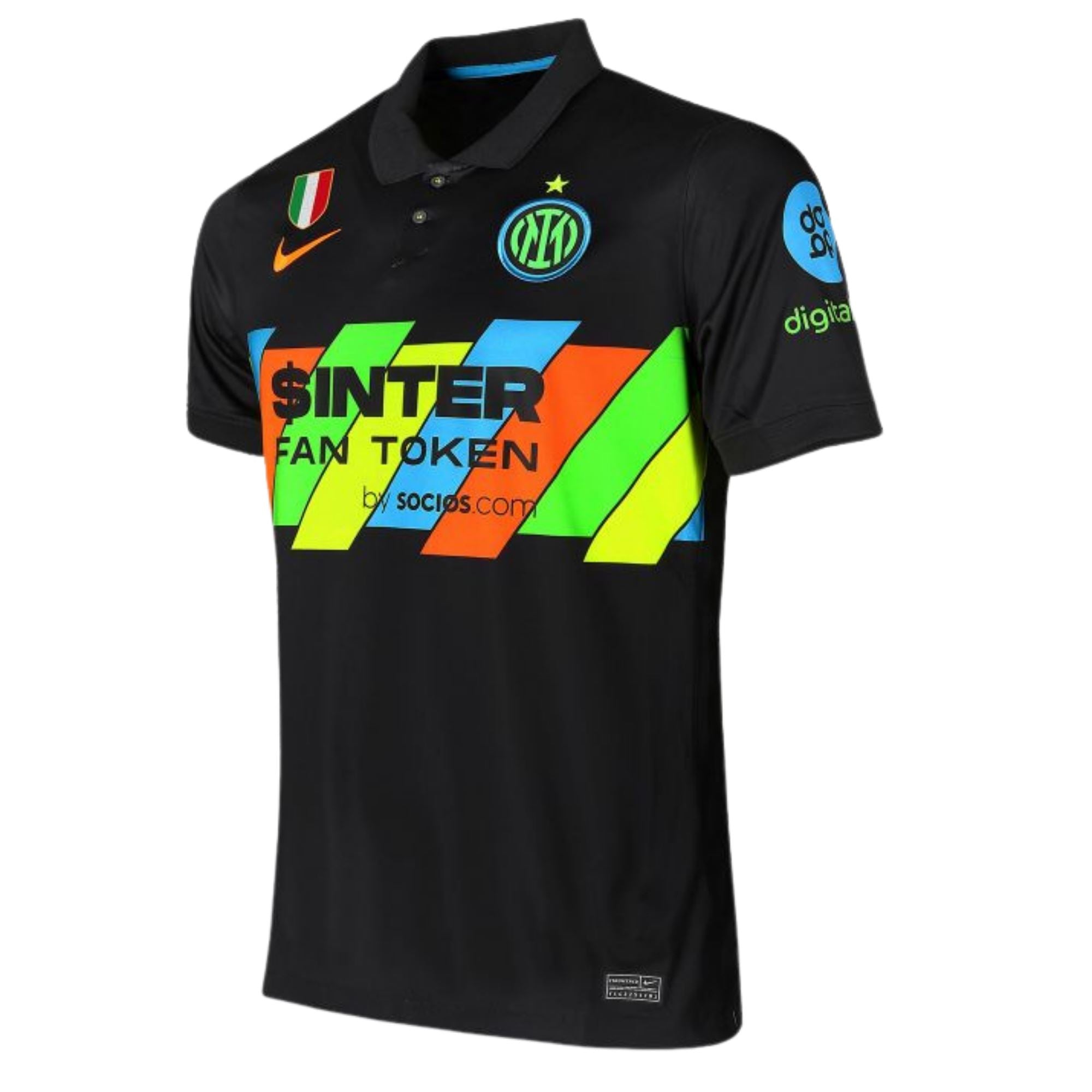 Inter Milan Third Jersey 21/22 with Scudetto - Retro Soccer Jersey