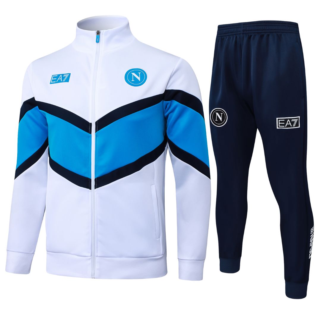 SSC NAPOLI TRACKSUIT 25/26 WHITE - Retro Tracksuit