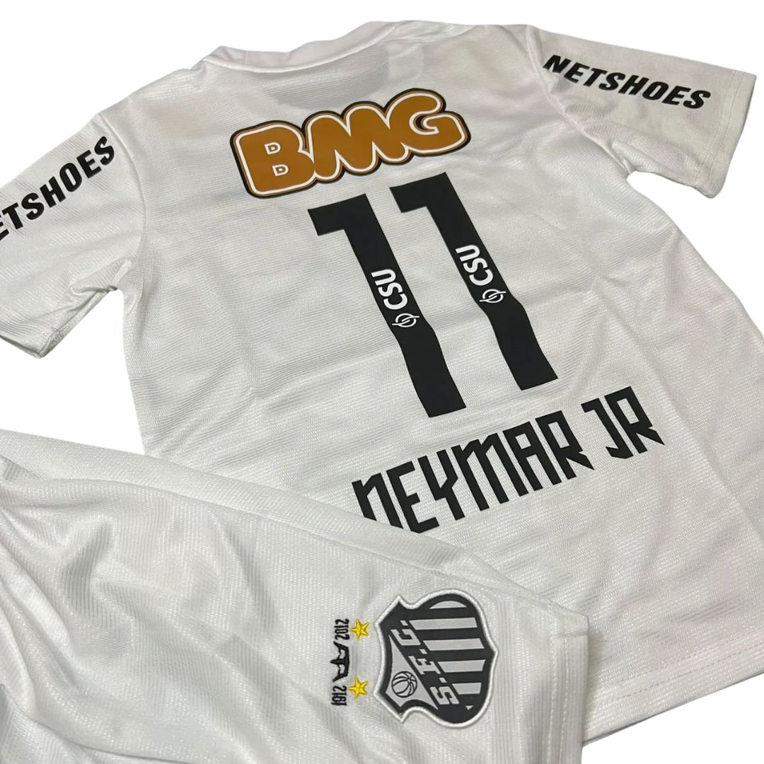 Neymar Jr. Santos FC Home Jersey 2011/12 Kids - Retro Soccer Jersey