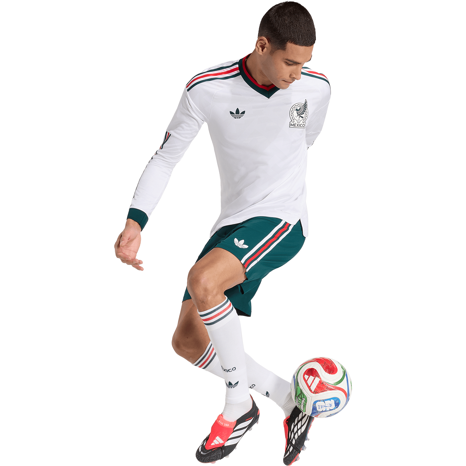 Men's Mexico Away 2026 Authentic Long Sleeve Jersey - Soccer Jersey