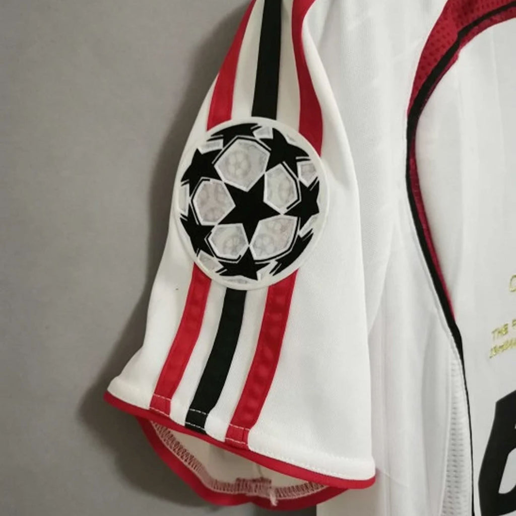AC Milan 2006/07 UEFA Champions League Final Jersey L / Sleeve - Retro Soccer Jersey