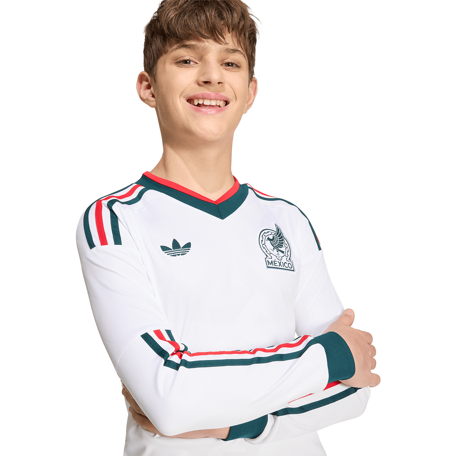 Youth Mexico Away 2026 Stadium Long Sleeve Jersey - Soccer Jersey
