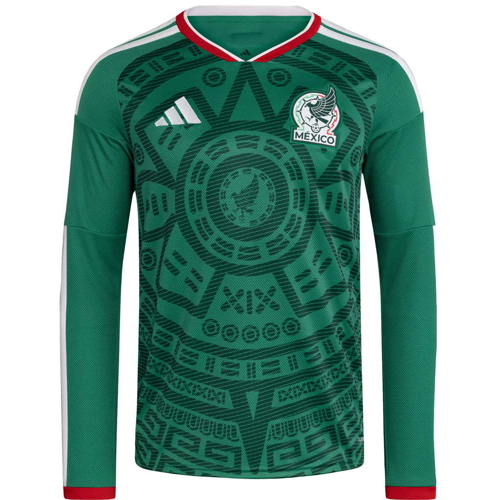 Mexico 2026 Men's Long Sleeve Home Stadium Jersey - Soccer Jersey