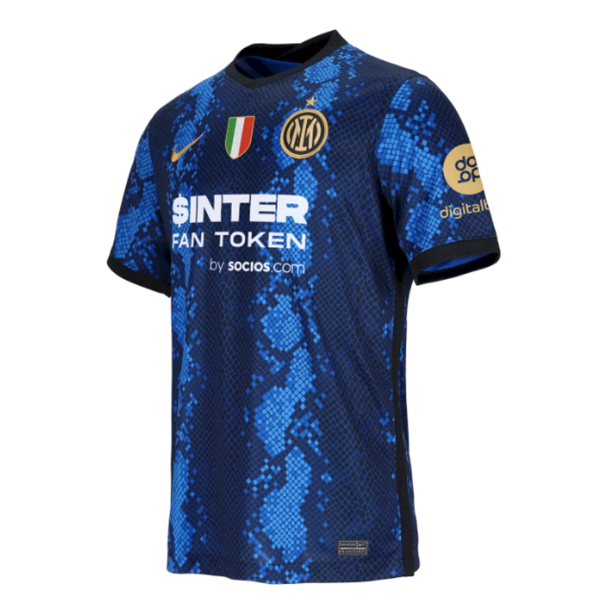 Inter Milan Home Jersey 21/22 with patches - Retro Soccer Jersey