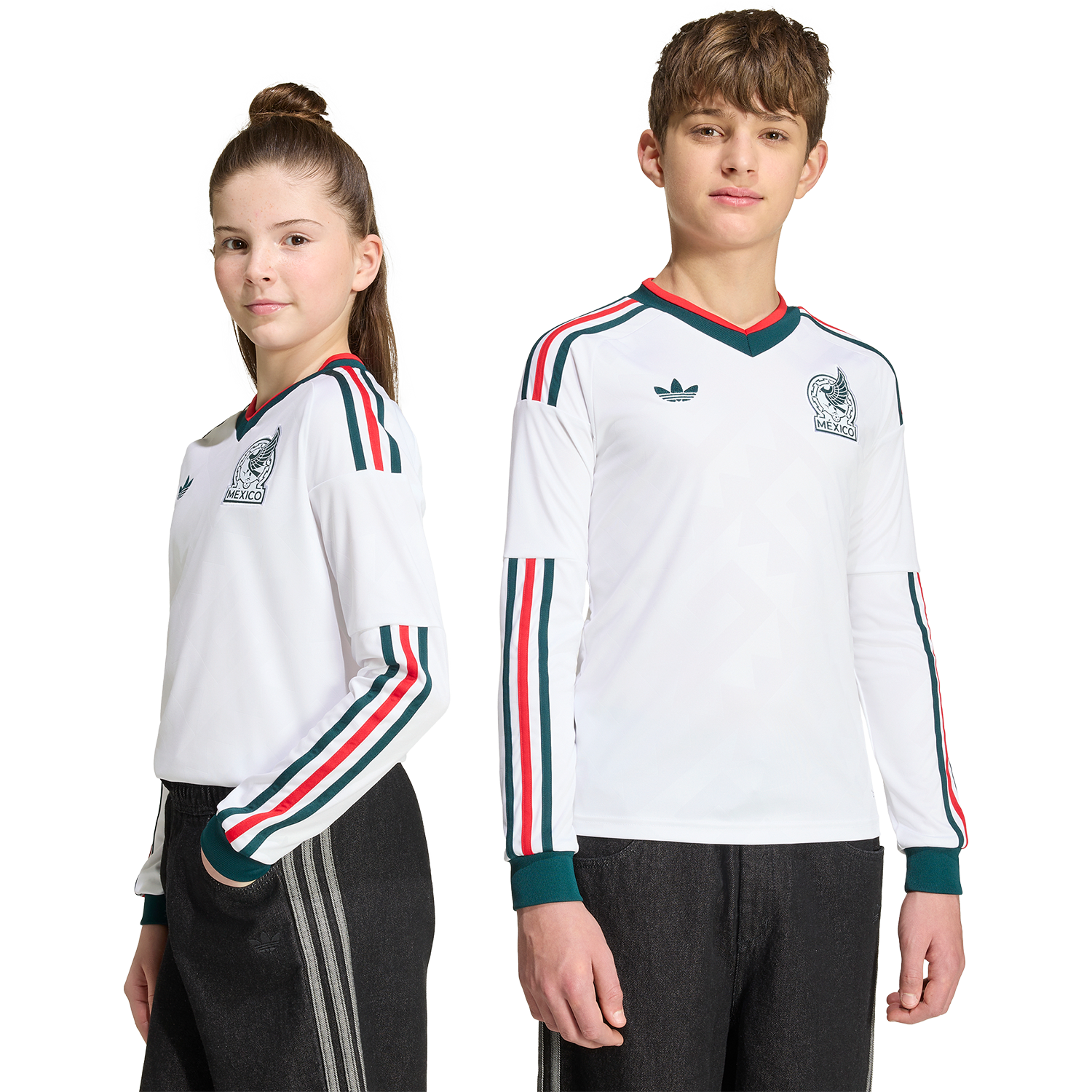 Youth Mexico Away 2026 Stadium Long Sleeve Jersey - Soccer Jersey