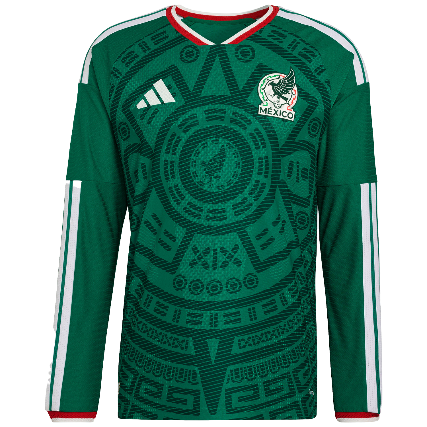 Mexico 2026 Men's Long Sleeve Home Authentic Match Jersey - Soccer Jersey