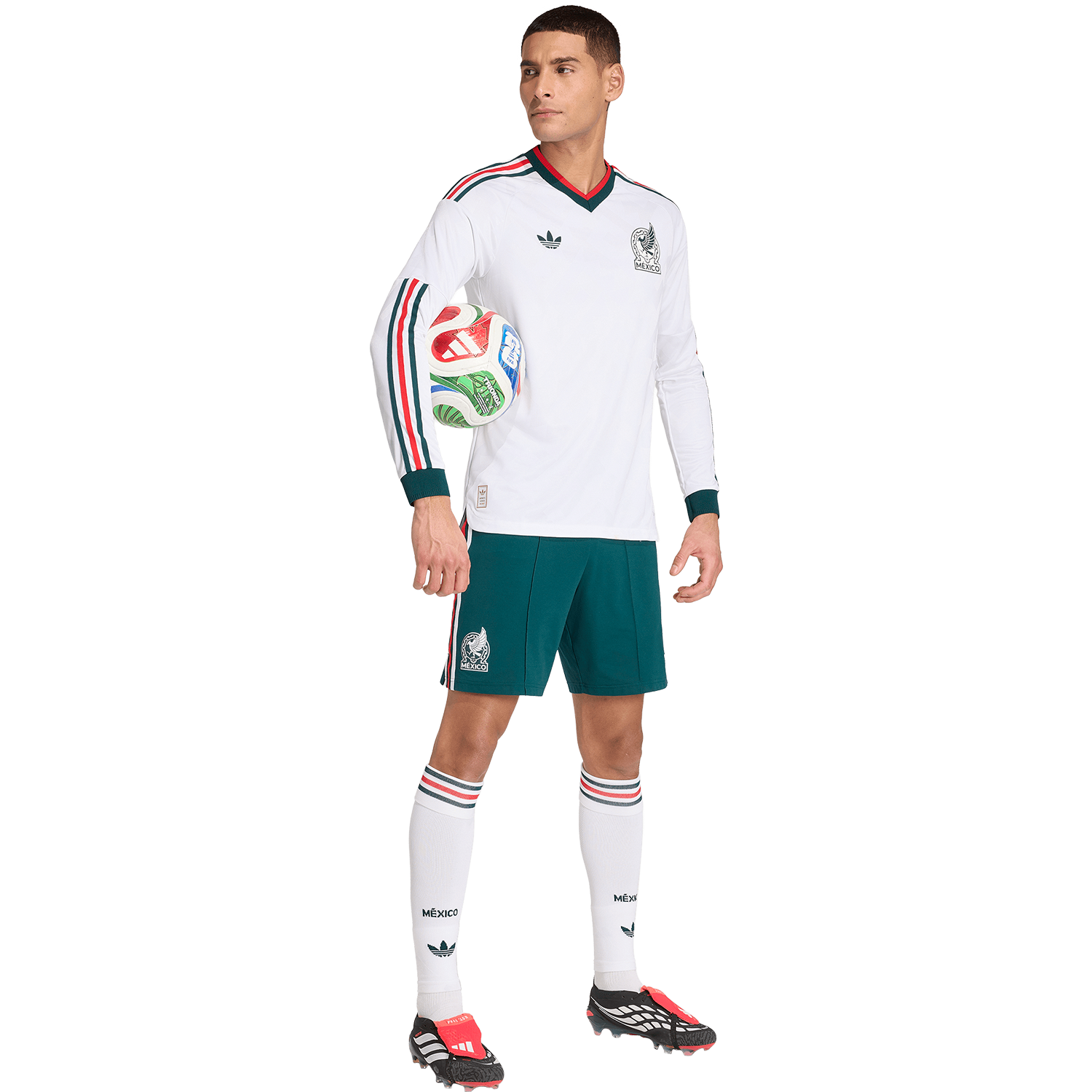 Men's Mexico Away 2026 Authentic Long Sleeve Jersey - Soccer Jersey