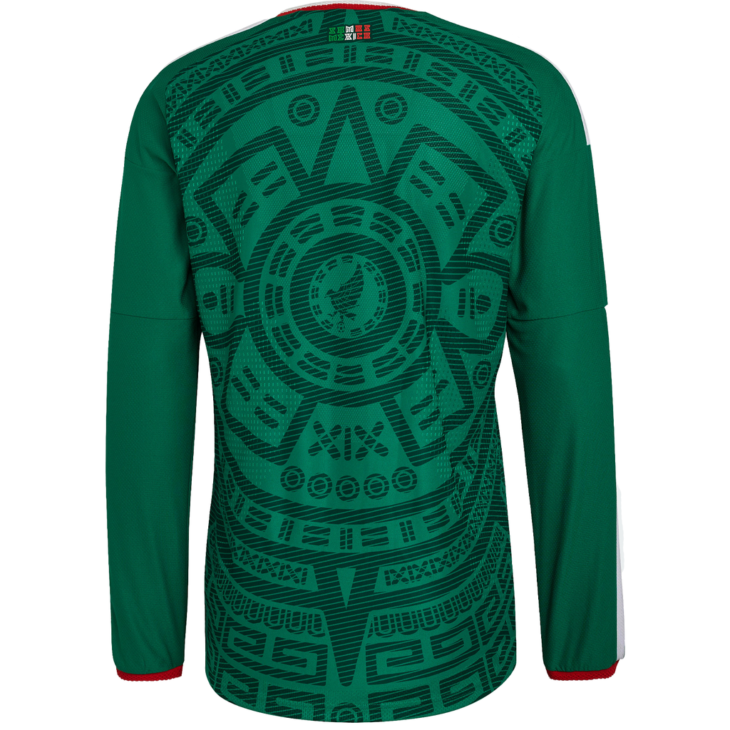 Mexico 2026 Men's Long Sleeve Home Authentic Match Jersey - Soccer Jersey